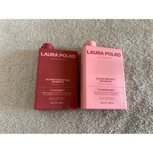 New Laura Polko Ultimate Moisture & Color Protect Shampoo Duo 13.5oz Set